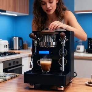 Machine à expresso classique avec mousseur à lait Kit de cafetière Barista pour expresso Latte Cappuccino et ainsi de suite Design italien - Product Image 3