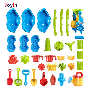 Mesa de agua de arena de playa de 2 capas en forma de flor, juguete de verano para exteriores con accesorios coloridos Para Habilidades sensoriales y motoras - Product Image 3