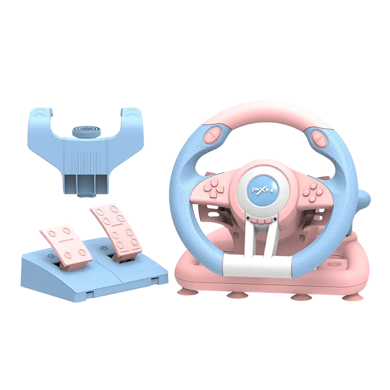 PXN V3Pro Kids steering wheel dual-motor vibration feedback With brake and gas pedal