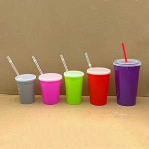 Creative Gradient Cups Stadium 8oz to 32oz Range With <b>Straw</b> Lid Combo Outdoor Adventure for Birthday PRS - Product Image 4