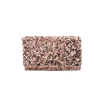 Sac à main de créateur à perles rose bling complet pour dames chaînes sacs à main pochette de soirée sac à main