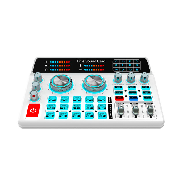 H9 Live Stream Soundcard Podcast Equipment Recording Studio Sound Cards Double Dsp Noise Reduction Wireless Sound Cards