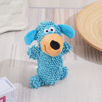 Jouets pour chiens en peluche durables en forme de dessin animé mignons en gros, jouets à couiner pour chiens