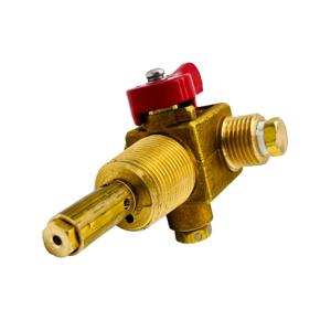 Válvula para Cilindro <span class=keywords><strong>de</strong></span> Gas Natural PN200 DN5 con Limitador <span class=keywords><strong>de</strong></span> Flujo, Entrada NPT1/4, Salida PZ27.8 - Product Image 2