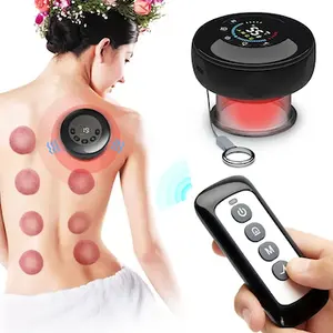Hochwertiges Schröpfungstherapie-Massagegerät 12Gehren intelligentes Schröpfen-Gerät mit 3 Schröpfen und Fernsteuerung