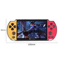 Nouvelle arrivée X7 Plus Console de jeu portable avec écran HD de 5,1 pouces, prise en charge FC, connexion filaire, plus de 6000 jeux et 8 Go de mémoire