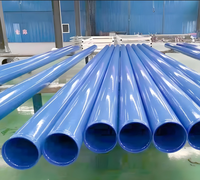 Tuyau en acier laminé à chaud revêtu de plastique, épaisseur 4.0-8.0, DN100-DN600, anti-corrosion, pour la construction et l'ingénierie municipale, service de découpe