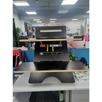 Bureau d'ordinateur surélevé réglable en hauteur, support d'écran en contreplaqué, poste de travail pour ordinateur portable, convertisseur stable, bureau OEM