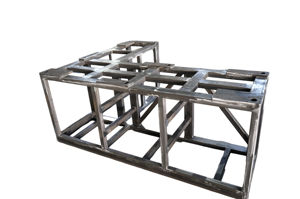 מסגרת צינורות מתכת מרותכת בהתאמה אישית, עיצוב חזק ועמיד, קיבולת עומס כבדה, ייצור מתכת, חיתוך בלייזר, עבור מדפים תעשייתיים, מינגווי - Product Image 2