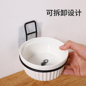 Pet Bowl Wall Mounted Ceramic Cat Dog Feeding Dish Anti Tipping For Cats And Small To Medium Dogs - Product Image 5