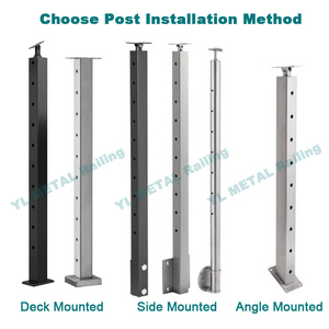 1 Paquete de Poste para Barandilla de Cable YL, para Terraza y <span class=keywords><strong>Escaleras</strong></span>, 2x2x42 Pulgadas, para Interiores y Exteriores - Product Image 4