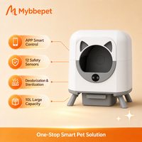 Litière Intelligente pour Chat Hippo CH-ICB019DE01, Toilette Automatique Autonettoyante pour Chat, Contrôle par Application, Grande Capacité 80L, Fournitures pour Animaux de Compagnie