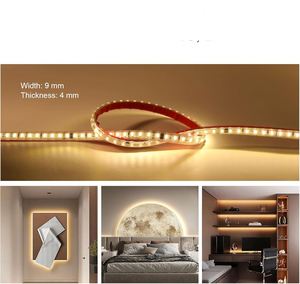 12V/24V IP68 Waterproof 8mm Outdoor LED Strip Lights with CRI95 Dimmable Smart Control Multi-Color Options - Product Image 4