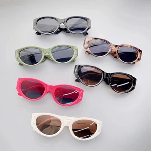 Lunettes de soleil œil de chat, monture intégrale, UV400, protection solaire pour femmes, monture carrée ronde tendance 2024 - Product Image 3