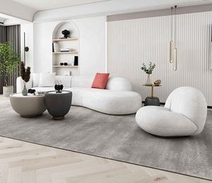 Di fascia alta divano su misura di lusso Italiano beige pieno di lana di agnello tessuto divano del salotto AMG arredamento - Product Image 4