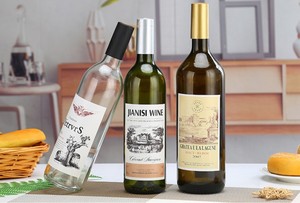 Bouteilles de vin en verre transparent vert en forme de Bordeaux et de Bourgogne, 187 ml, 375 ml, 500 ml, 750 ml, 1000 ml – Vente chaude - Product Image 5
