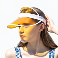 Casquette Visière PVC Personnalisée Anti-UV avec Logo, Chapeau de Plage Pare-Soleil pour Femmes et Hommes, Promotion Publicitaire, Casquette d'Équipe Touristique