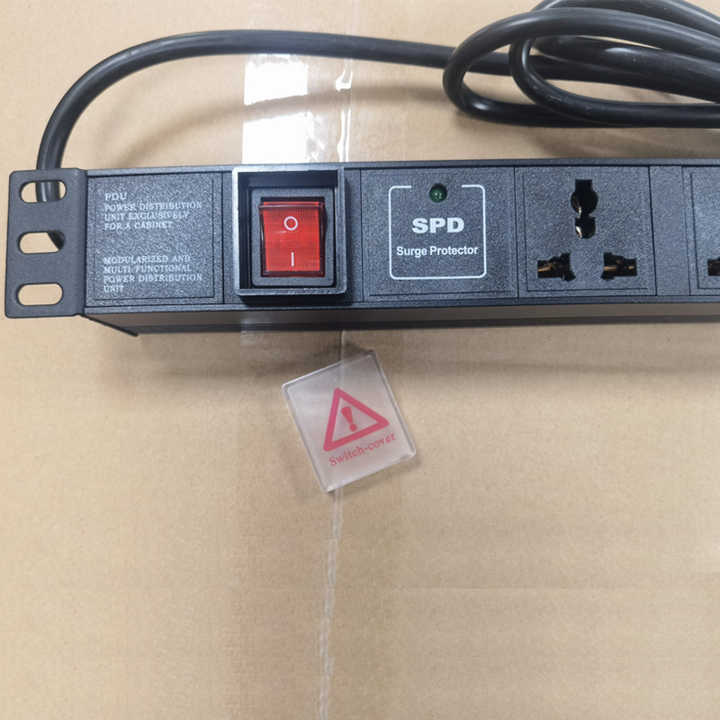6 Way Universal Type PDU Power Distribution Unit with Surge Protector ...