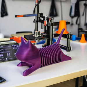 Chat Articulé Mobile Personnalisé Imprimé en 3D, Jouet Nouveauté et Farceur Naturellement Dégradable, Service de Technologie d'Impression 3D FDM - Product Image 2