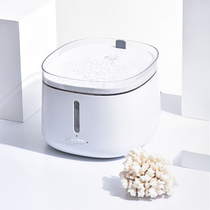 Fontaine à eau automatique pour chat, en plastique blanc, silencieuse, sans fil, intelligente, pour usage domestique - Product Image 3