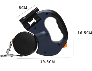 All'ingrosso di lusso regolabile doppio Nylon retrattile guinzaglio per cani modello solido per due cani con comodo materiale in PVC - Product Image 5