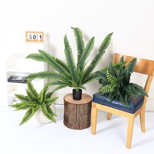 Bouquet décoratif de fougères artificielles faites à la main en plastique <span class=keywords><strong>pour</strong></span> la fête des mères, le bureau, le jardin, la décoration de la maison, plantes artificielles, <span class=keywords><strong>fleurs</strong></span> artificielles - Product Image 1