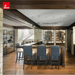 Allandgroup Design d'intérieur : Idées de couleurs foncées pour la cuisine, poutre de <span class=keywords><strong>plafond</strong></span> en noyer avec poutres de support, traverses et poutres de charpente - Product Image 2