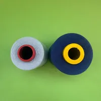 Fil à coudre 100% polyester filé résistant aux hautes températures, 5000 yards, 40/2, bleu foncé, pour point de croix et broderie