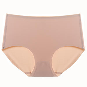 Wholesale <strong>Ladies</strong> Seamless Underwear Satin Panties <strong>Nude</strong> Sexy Short Panty Woman Underwear Ice Silk Panties - Product Image 3