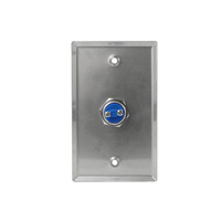 Sistema de control de acceso Interruptor de botón para puerta de patio de casa Puerta de oficina con luz LED Botón de salida de metal de puerta abierta