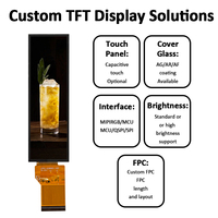 3,69 Zoll Industrieller Bar-Typ TFT LCD Touchscreen 172640 IPS Voller Betrachtungswinkel Multi-Schnittstellen LCM Displaymodul LED-Hintergrundbeleuchtung
