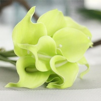 Lys calla blancs de haute qualité décoratif Real Touch blanc mariage décoration de la maison Pu fleurs artificielles Calla Lily