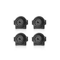 Moniteur de voiture 10,1 pouces, système de caméra de camion 4 canaux 1080P AHD avec fonction DVR