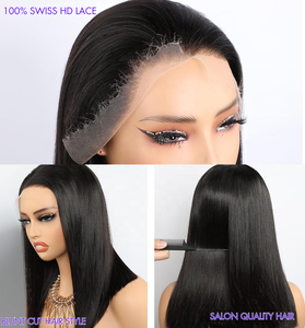 Perruque Sans Colle Full HD Lace Front 13x6 de 30-32 Pouces, Cheveux Humains Bruts Vierge Vietnamiens, Perruques Lace Frontale pour Femmes Noires - Product Image 5