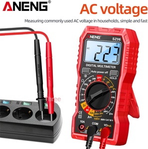 Medidor de Voltaje y Resistencia SZ06, Amperímetro, Voltímetro, Pantalla LCD con Retroiluminación, Función de Retención Automática de Energía para Electricistas - Product Image 2