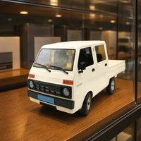 Mini camion RC à l'échelle 1:10, 2.4G, RWD, Suzuki Carry, suspension avant réglable, construction métallique, télécommande, chargeur, expert