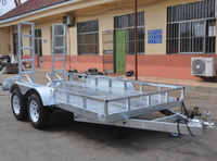 Remorque utilitaire 3t 3,5 tonnes petite remorque 2 essieux remorques pour excavatrice chargeuse sur pneus