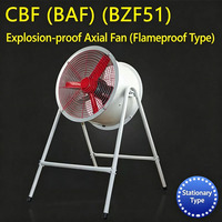 Ventilateur axial électrique antidéflagrant en aluminium CBF 380V/220V pour la ventilation des cabines de peinture, sécurité incendie, fabricant OEM