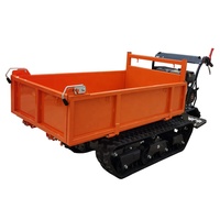 Moteur à essence à chargement automatique, entièrement hydraulique, 800kg, transporteur sur piste, dérapage, direction, chargeur sur chenilles, Minidumper