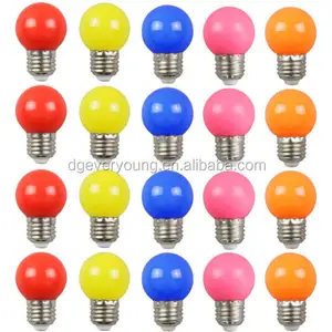 230v Led Edison Bulb E27 G45 1W Coloured For Festoon Party Lights For Indoor Outdoor