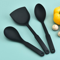 Ensemble d'ustensiles de cuisine en nylon trois pièces pour faire sauter et frire le wok pour la cuisine à domicile