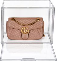 Organisateur de sac à main en plastique IMODE, boîte de rangement pour chaussures, boîte de rangement pour placard, vitrine en acrylique transparente avec porte magnétique