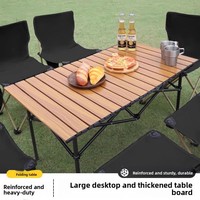 Ensemble table et chaises de camping Explorer Iron tout-en-un - pliable, avec dessus enroulable, mobilier d'extérieur portable