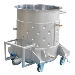 200L gıda sınıfı cilalı Ibc saklama kabı paslanmaz çelik Ibc tankı su depolama için
