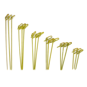 Palillos de Bambú Desechables para Cócteles, Brochetas Biodegradables de Color Natural de 6-18 cm, Ecológicas - Product Image 5