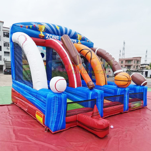Juegos hinchables 3 in 1 outdoor carnival games inflatable sport zone for outdoor party and events - Product Image 1