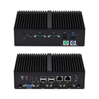 Mini PC Industrial sin Ventilador Qotom Q10922XPV-S04 Intel Quad Core N100, RAM DDR5, Almacenamiento SSD+HDD, Video HD Dual, VGA, LAN 2.5G para IoT