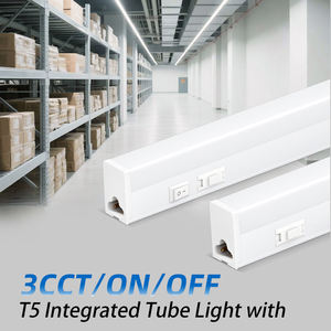 AIER 18W/24W SMD2835 塑料灯管 2ft 3ft 4ft T5 LED 灯管，带 3CCT 拨动开关，4ft 长度，IP44，仓库用 - Product Image 2