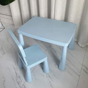 <strong>Children's</strong> Safety Modern Table Chair Set for Kindergarten Home Use Plastic Study Writing <strong>Desk</strong> with Simple Design - Product Image 6
