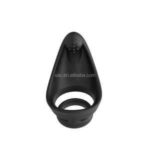 Sacknove Mannelijke Lul <span class=keywords><strong>Penis</strong></span> Seksspeeltjes Siliconen Rubber Herbruikbaar Orgasme G Punt Zwart Dual Cock Ringen Voor Koppels Mannen Homo - Product Image 6